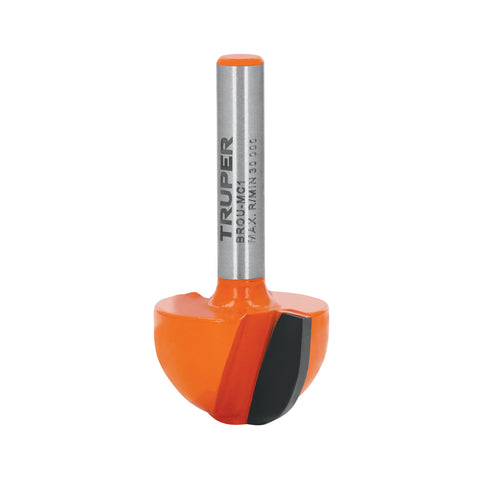 Broca para router, media caña, 1', Truper | BROU-MC1 | 102723