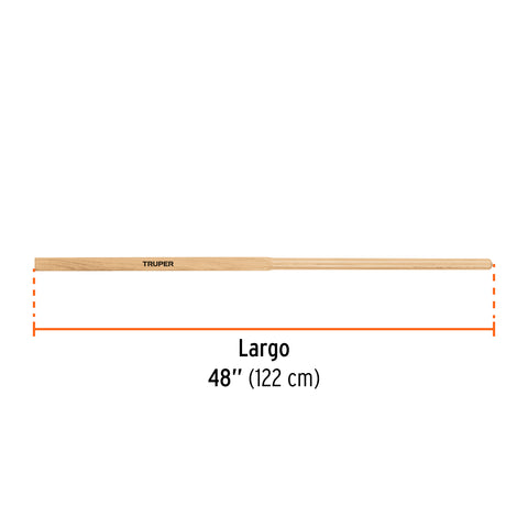 Mango de madera, repuesto para CA-34/36/38, 48', TRUPER | MG-CA-468 | 102751
