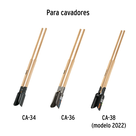 Mango de madera, repuesto para CA-34/36/38, 48', TRUPER | MG-CA-468 | 102751