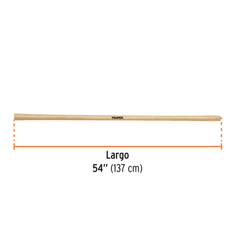 Mango de madera 54' para azadones Córdoba, TRUPER | MG-ACO-2/3 | 102763