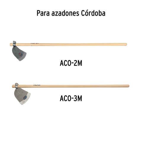 Mango de madera 54' para azadones Córdoba, TRUPER | MG-ACO-2/3 | 102763
