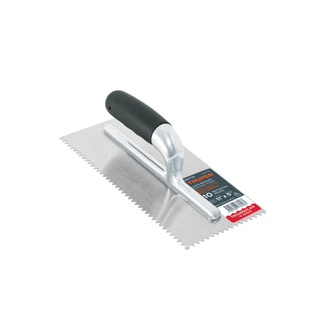 Llana 11' dentado triangular, 10 remaches, mgo comfort grip | LLG-11D | 102776