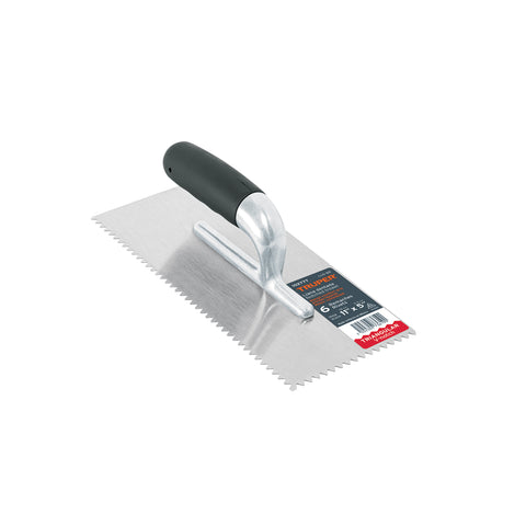 Llana 11' dentado triangular, 6 remaches, mgo comfort grip | LLG-6D | 102777