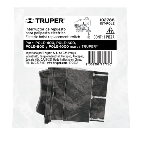 Interruptor para polipastos eléctricos POLE-400,600,800,1000 | INT-POLE | 102788