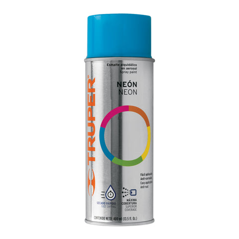 Pintura en aerosol, azul neón, bote tradicional, 400 ml | PAF-AZ-2 | 102847