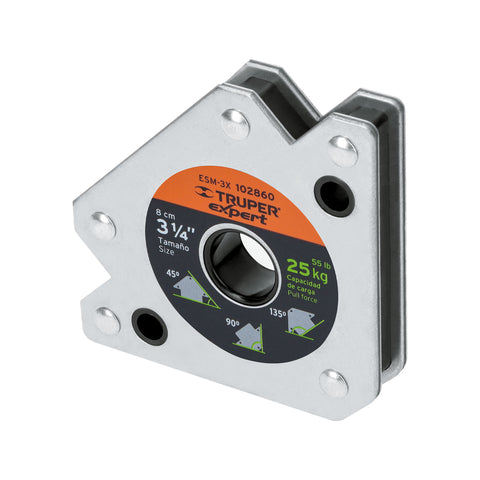 Escuadra magnética p/soldar, 3-1/4', capacidad 25 kg, EXPERT | ESM-3X | 102860