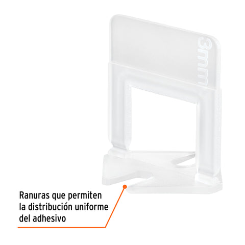 Bolsa con 100 anclas de 3 mm, para nivelación de azulejos | SN-CL30 | 102877
