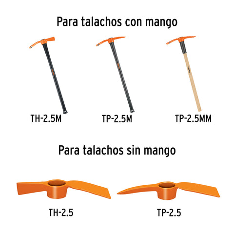 Mango madera para talachos TP-2.5M y TH-2.5M, de 36', Truper | MG-TP2.5M | 102961