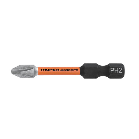 Estuche con 50 puntas de cruz PH2 de impacto largo 2' | PUDE-1202-50I | 103025