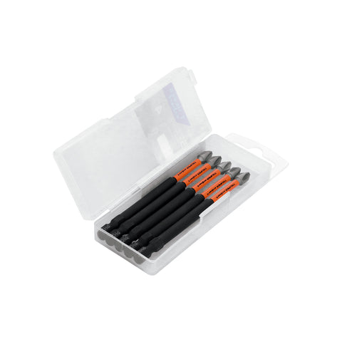 Estuche con 5 puntas de cruz PH2 de impacto largo 4' | PUDE-1402I | 103026