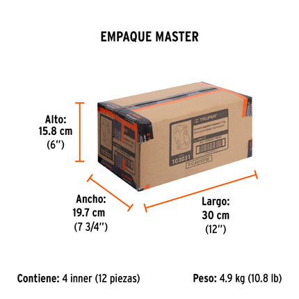 2 Escuadras magnéticas esquineras 2-3/4' cap. 11 kg, TRUPER (ESM-32)