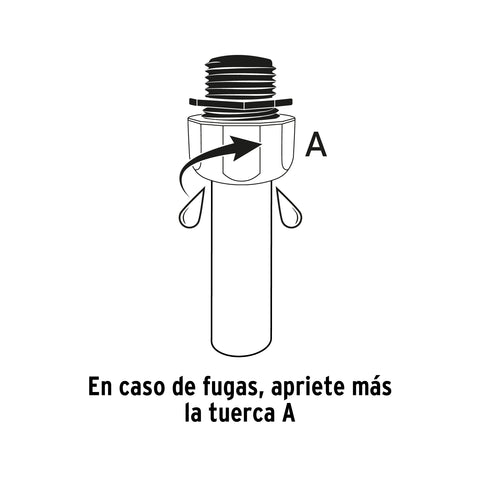 Conector 1/2' macho de ABS con tuerca de ajuste manual | CM-1/2T | 103060