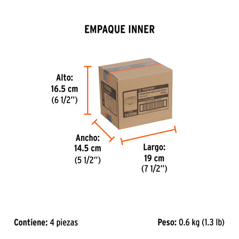 Linterna de minero LED 460 lm con sensor, recargable, TRUPER | LI-CA-460R | 103086