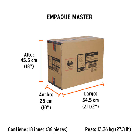 Linterna LED recargable, de aluminio, 1,200 lm, TRUPER | LIRA-1200 | 103100