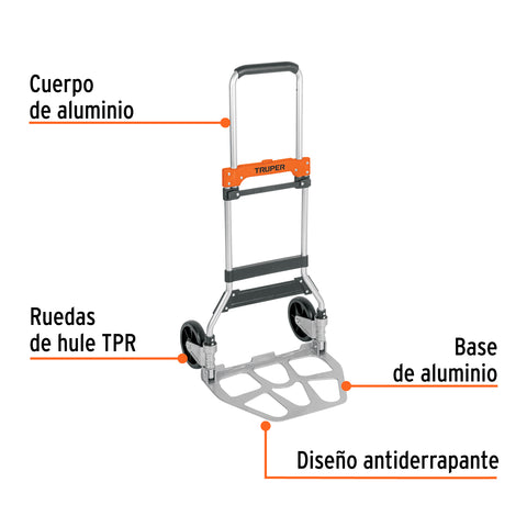 Diablo de carga, plegable, 120 kg, Truper | DIA-120 | 103198