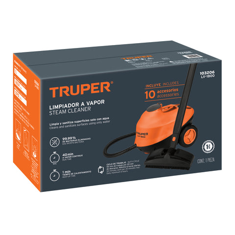 Limpiador a vapor, 1800W, Truper | LV-1800 | 103206