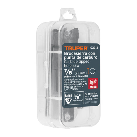 Brocasierra de carburo de tungsteno, 7/8', Truper | BSC-7/8 | 103214