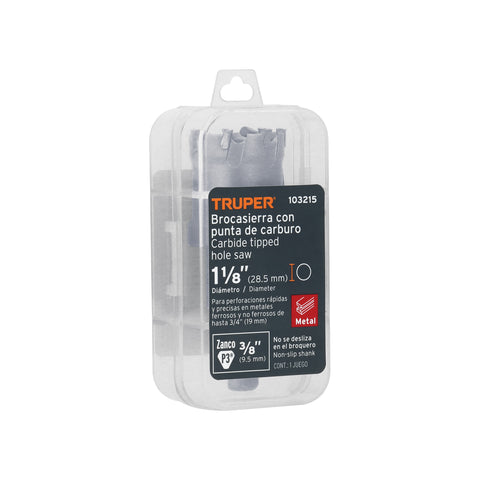 Brocasierra de carburo de tungsteno, 1-1/8', Truper | BSC-1-1/8 | 103215