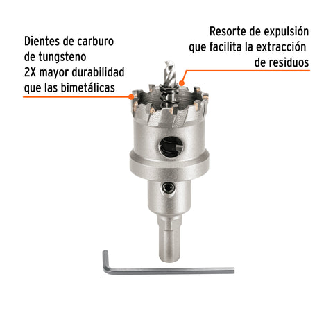 Brocasierra de carburo de tungsteno, 1-3/8', Truper | BSC-1-3/8 | 103216