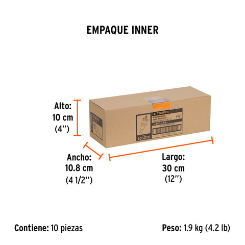 Brocasierra de carburo de tungsteno, 1-3/8', Truper | BSC-1-3/8 | 103216