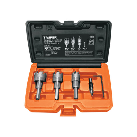 Juego de 3 brocasierras de carburo de tungsteno, Truper | KIT-BSC-3 | 103218