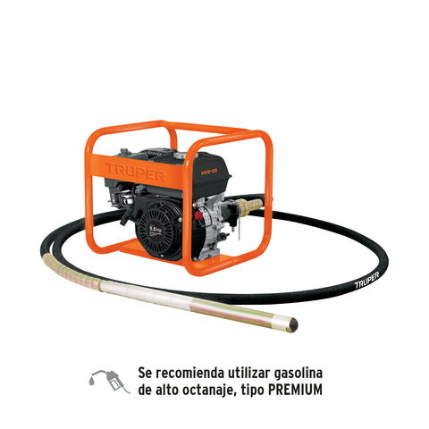 Vibrador para concreto con motor a gasolina, 5.5 HP, Truper | VICO-55 | 103237