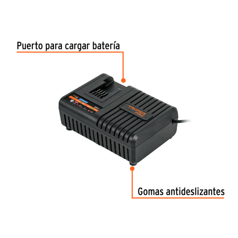 Cargador rápido de baterías de ion litio 20V, TRUPER PRO | CARA-20A | 103242