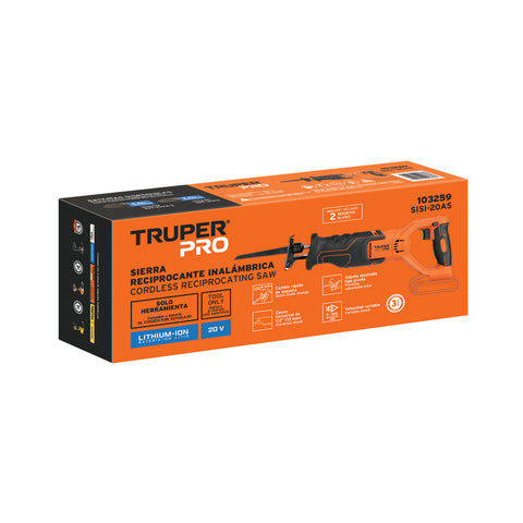 Sierra sable, 20V, sin accesorios, TRUPER PRO | SISI-20AS | 103259