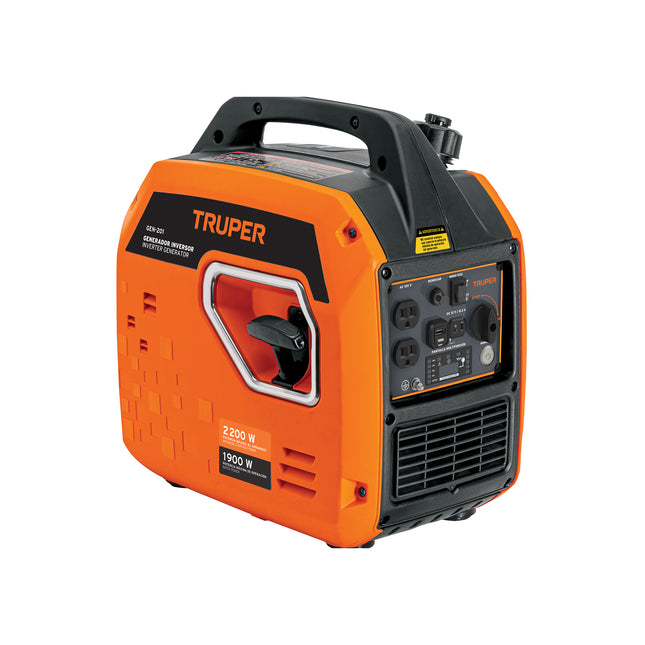 Generador silencioso inverter 2.2kW, 80 cc, enc. electrónico (GEN-201)