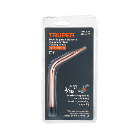 Boquilla #7 para soldar con acetileno, TRUPER | BOSOL-7T | 103300