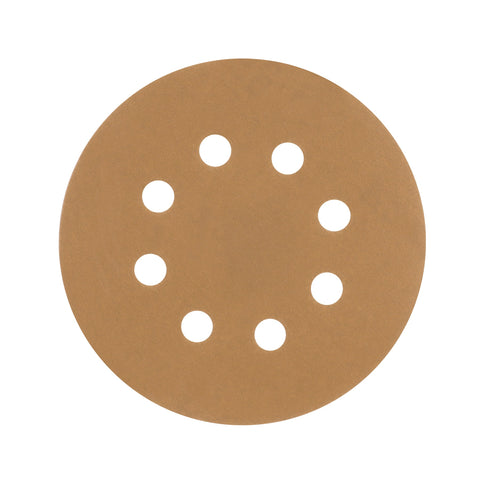 Paquete c/5 discos de lija 5' grano 220, 8 perforaciones | DIRO-522 | 103314