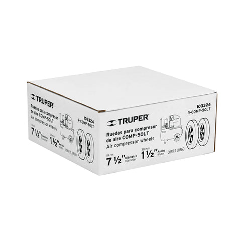 2 ruedas de repuesto para COMP-50LT, Truper | R-COMP-50LT | 103324