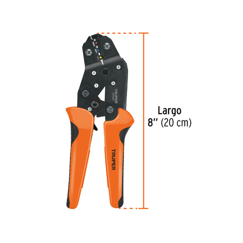 Kit de crimpadora y 500 terminales con aislamiento, Truper | PCT-8K | 103328