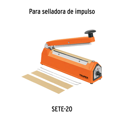 Juego de 5 piezas, resistencia para selladora 20 cm Truper | KIT-RE5-20 | 103336