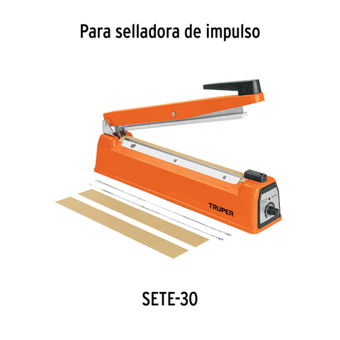 Juego de 5 piezas, resistencia para selladora 30 cm Truper | KIT-RE5-30 | 103337