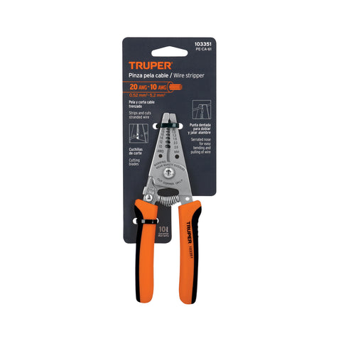 Pinza 6' pela cables, 20 a 10 AWG, TRUPER | PE-CA-61 | 103351