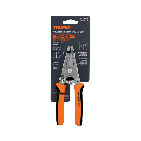 Pinza 6' pela cables, 30 a 20 AWG, TRUPER | PE-CA-62 | 103352