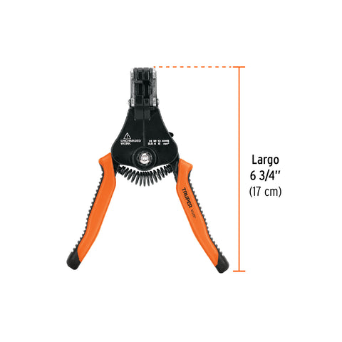 Pinza 6.5' pela cables automática, 14 a 10 AWG, TRUPER | PE-CA-65 | 103357