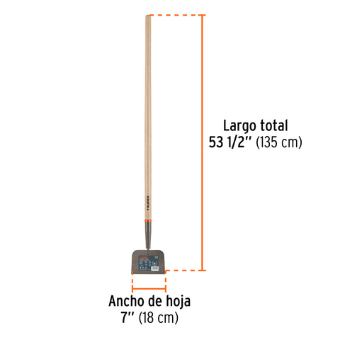 Raspador forjado de 7', mango de 48', Truper | SWS-7 | 103366