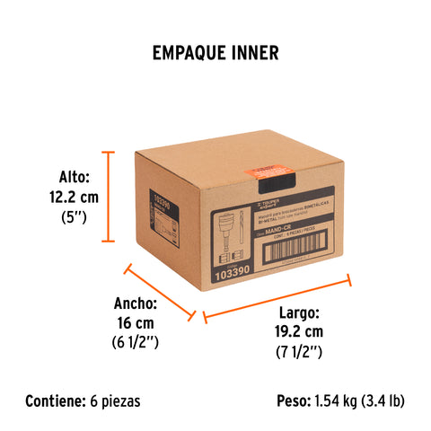 Mandril de cambio rápido con adaptadores y broca, Truper | MAND-CR | 103390