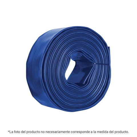 Rollo de manguera plana de 1.5' x50m de descarga p/motobomba | M155D | 103563