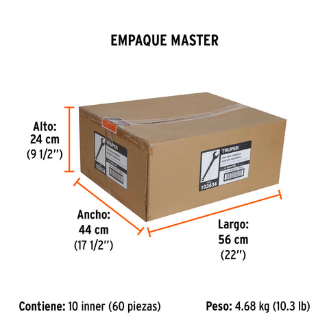 Juego de llaves para ROUI-20A, Truper | LL-ROUI-20A | 103634