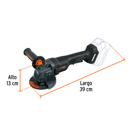 Esmeriladora 4-1/2' 20V, int. paleta, s/accesorios, MAX (MAX-20EPS)