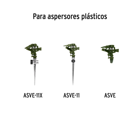 Estaca metálica universal 8' dos vías, para aspersor, TRUPER | EST-8 | 10366