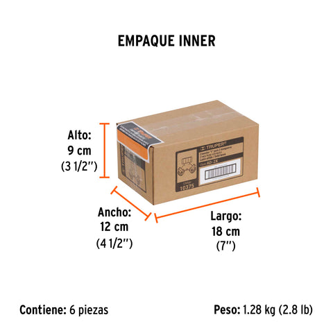 Conector 'Y' 3/4' latón sólido con tuerca móvil p/manguera | AD-2X | 10375