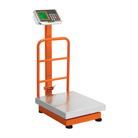 Báscula electrónica de plataforma, 200 kg, inoxidable TRUPER | BAS-200PLI | 103771