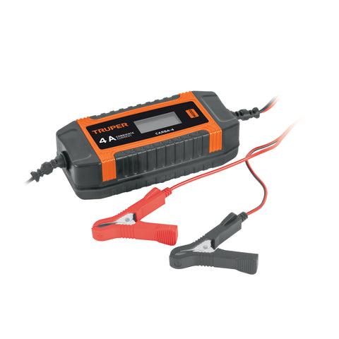 Cargador y mantenedor automático de baterías 4 A, 6V y 12V | CARBA-4 | 104009