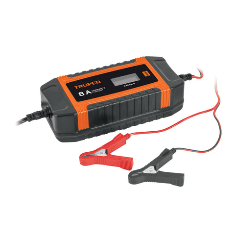 Cargador y mantenedor automático de baterías 8 A, 12V y 24V | CARBA-8 | 104010