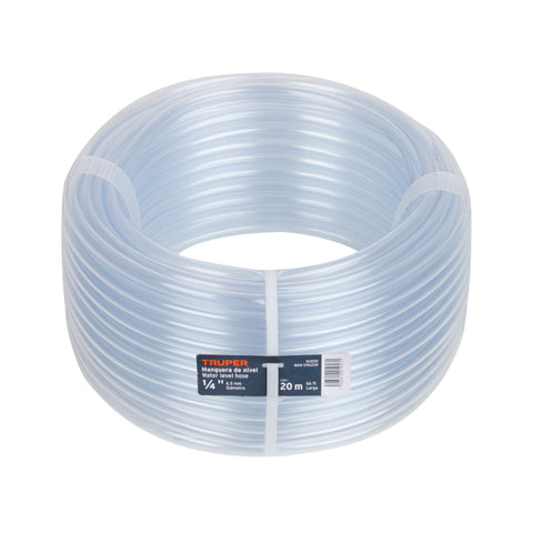 Manguera de Nivel, 1/4', rollo de 20m, TRUPER | MAN-1/4X20N | 104051