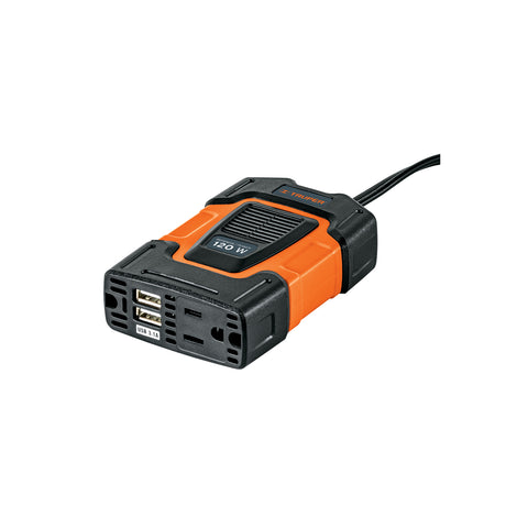 Inversor de corriente de 120 W con puertos USB, Truper | INCO-100 | 10447